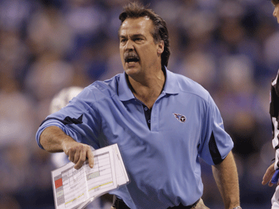 Fisher was coaching the Titans when they relocated from the Houston Astrodome.